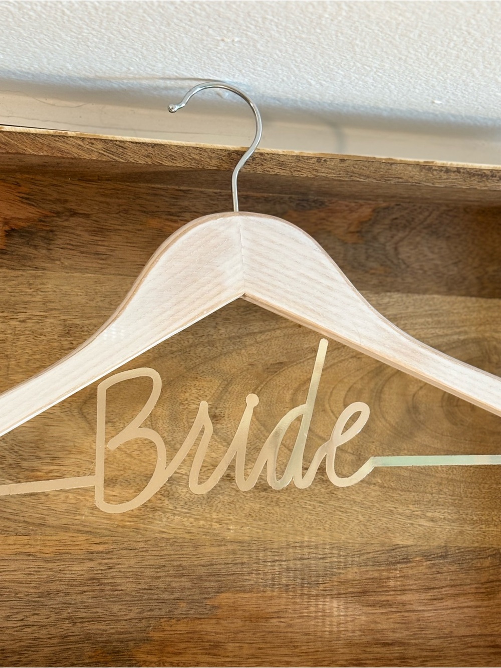 'Bride' Wooden Wedding Hanger